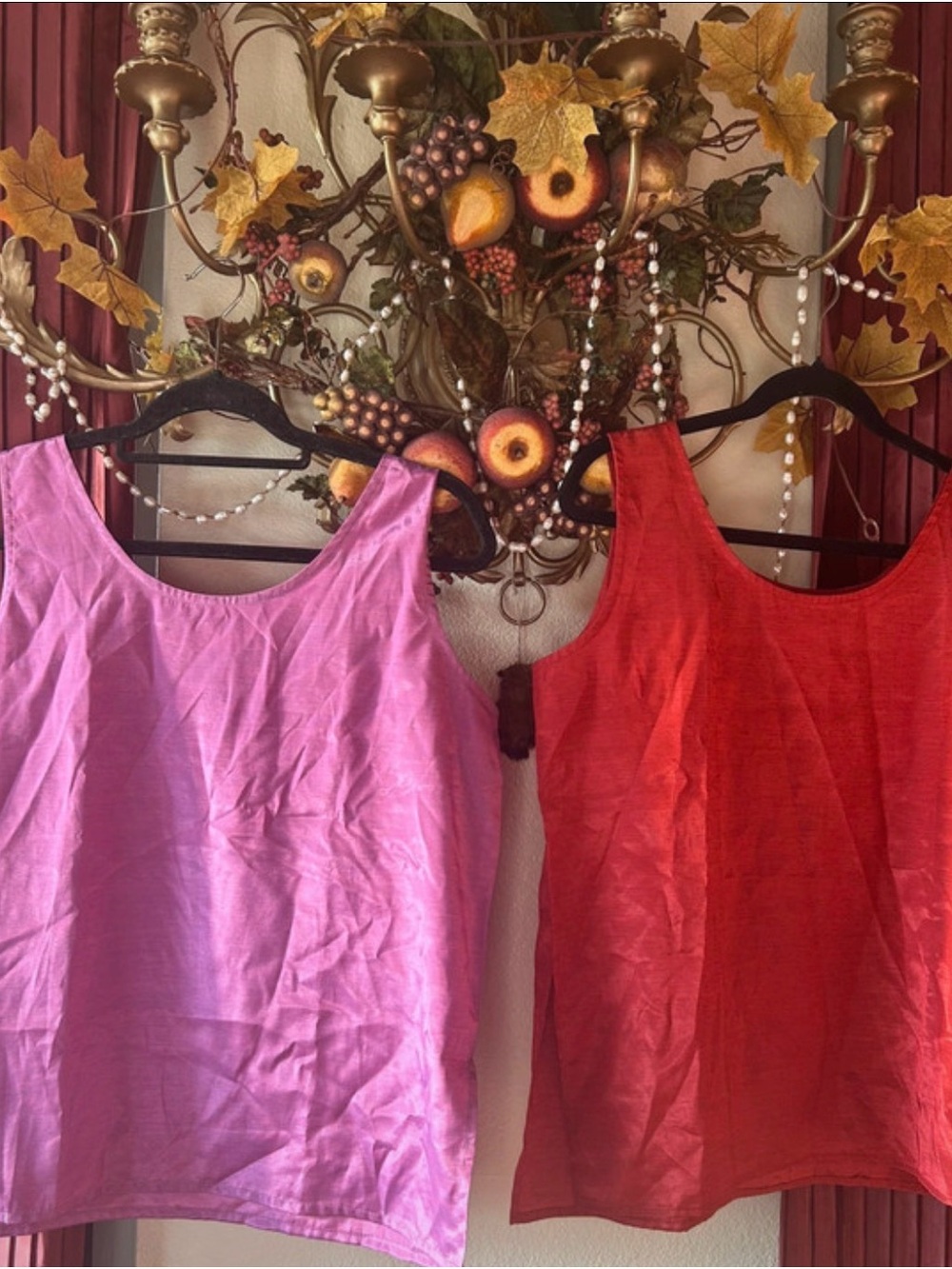 Thai silk women’s tank tops
